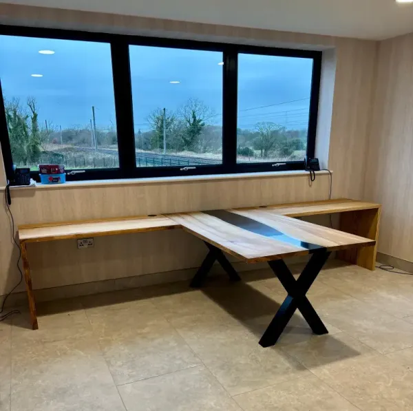 Architectural Resin River Dining Table