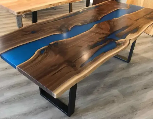 Deep Colour Resin River Dining Tables